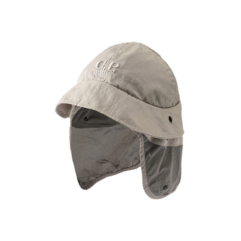 Nylon B Neck Flap Bucket Hat Drizzle 913 16CMAC001A-005269G Degli Uberti